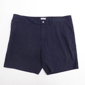 Tasc Mens Shorts Zip Pocket Navy Blue Performance Bamboo Viscose Tailored 38